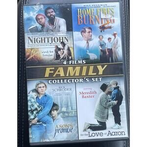 Family Collectors Set 4 Films DVD Nightjohn Home Fires Burning A Sons Promise